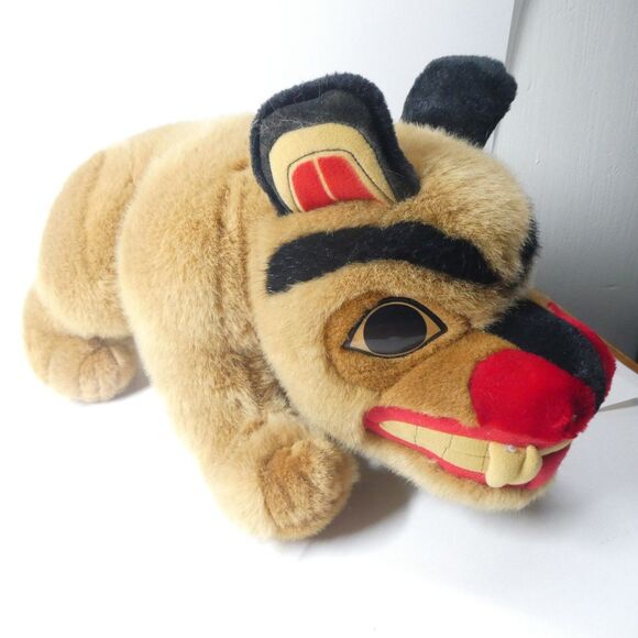 Bill Reid Haida Grizzly Bear Native Canadian Large Plush 20" BC - Picture 3 of 8